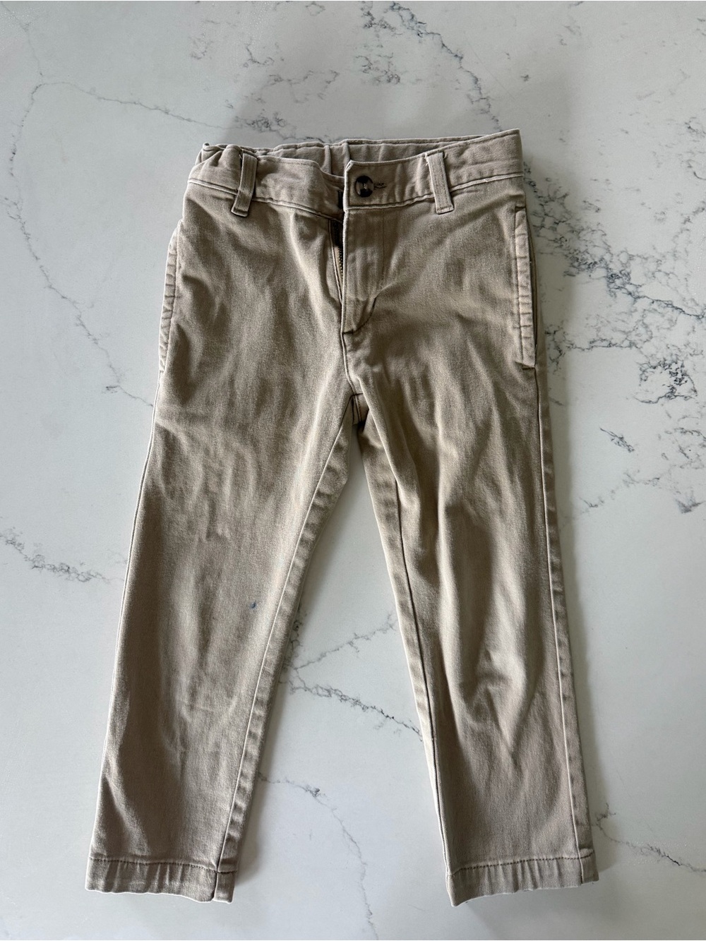 Wonder Nation Boys Khaki Uniform Pants Size 5R Straight Leg